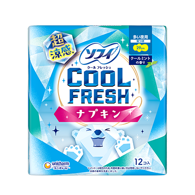 ソフィ クールフレッシュ 超涼感ナプキン 290 羽つき 12枚