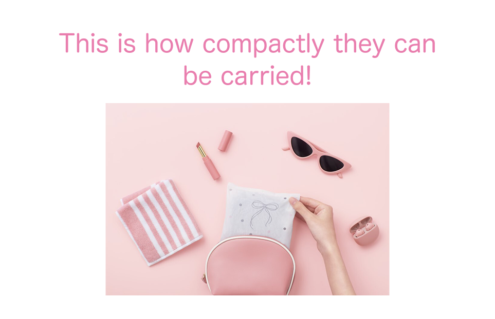 This is how compactly they can be carried!